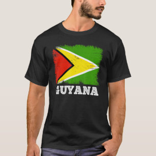Vintage Flag Guyana Country Retro Flag Guyanese T-Shirt