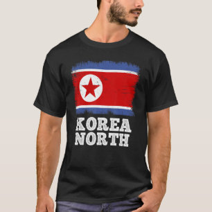 Vintage Flag Korea North Country Retro Flag North T-Shirt