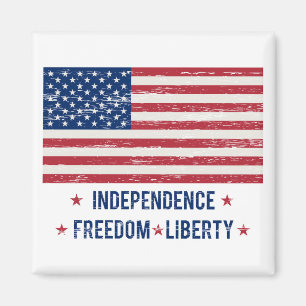 Vintage flag magnet