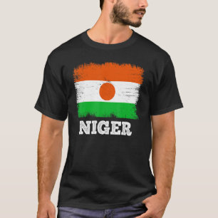 Vintage Flag Niger Country Retro Flag Nigerien T-Shirt