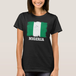 Vintage Flag Nigeria Country Retro Flag Nigerian T-Shirt