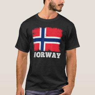 Vintage Flag Norway Country Retro Flag Norwegian T-Shirt