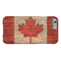 Vintage Flag of Canada Distressed Wood Design