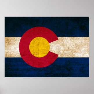 Vintage Flag of Colorado Poster