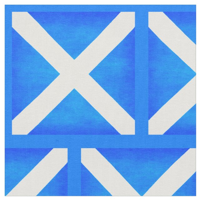 Vintage Flag of Scotland - The Saltire Fabric (Close Up)