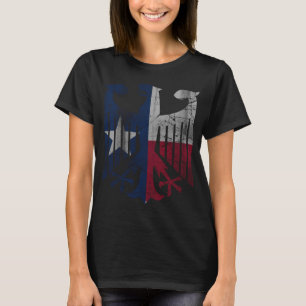 Vintage Flag of Texas German Eagle Heritage T-Shirt