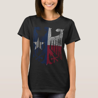 Vintage Flag of Texas German Eagle Heritage T-Shirt