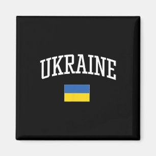 Vintage Flag Of Ukraine Love Your Country Magnet