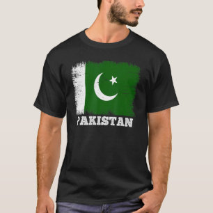 Vintage Flag Pakistan Country Retro Flag Pakistani T-Shirt