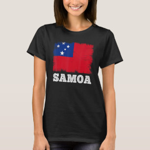 Vintage Flag Samoa Country Retro Flag Samoan T-Shirt