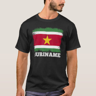 Vintage Flag Suriname Country Retro Flag Surinames T-Shirt