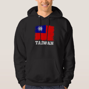 Vintage Flag Taiwan Country Retro Flag Taiwanese Hoodie