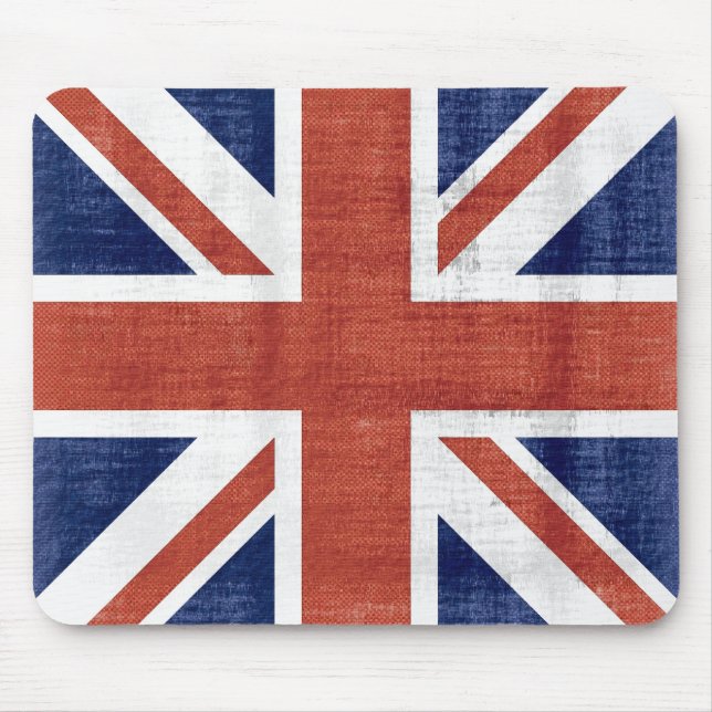 Vintage Flag United Kingdom 2 Mousepad (Front)