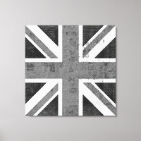 Vintage Flag United Kingdom Wrapped Canvas