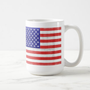 Vintage Flag United States Mugs