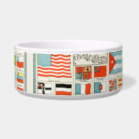 Vintage Flags Of All Nations Educational Poster