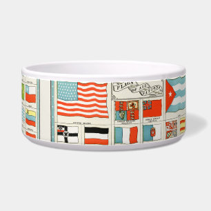 Vintage Flags Of All Nations Educational Poster
