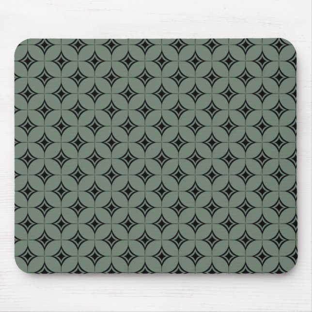 Vintage Flair Mousepad, Sage Mouse Mat (Front)