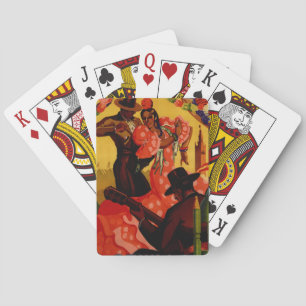 Vintage flamenco dancers Spanish Playing Cards