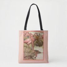 Vintage Flamingo Illustration Print