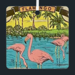 Vintage Flamingo Ornament<br><div class="desc">A vintage flamingo illustration repurposed on an ornament.</div>