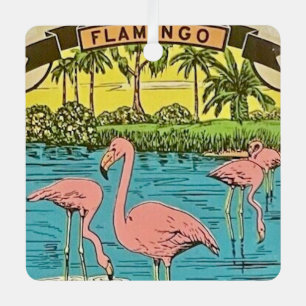 Vintage Flamingo Ornament