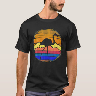 Vintage Flamingo Retro Sunset Funny Animal Lover G T-Shirt