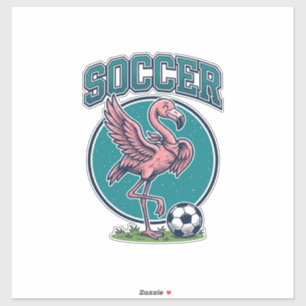 Vintage Flamingo Soccer Player Graphic Shirt_1