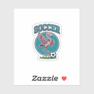 Vintage Flamingo Soccer Player Graphic Shirt_1