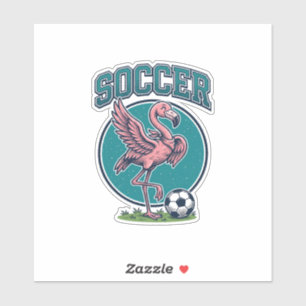 Vintage Flamingo Soccer Player Graphic Shirt_1