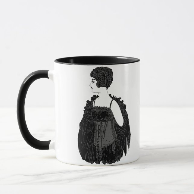 Vintage Flapper Corset Mug (Left)