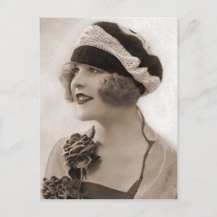 Vintage Flapper Photograph (115) Postcard