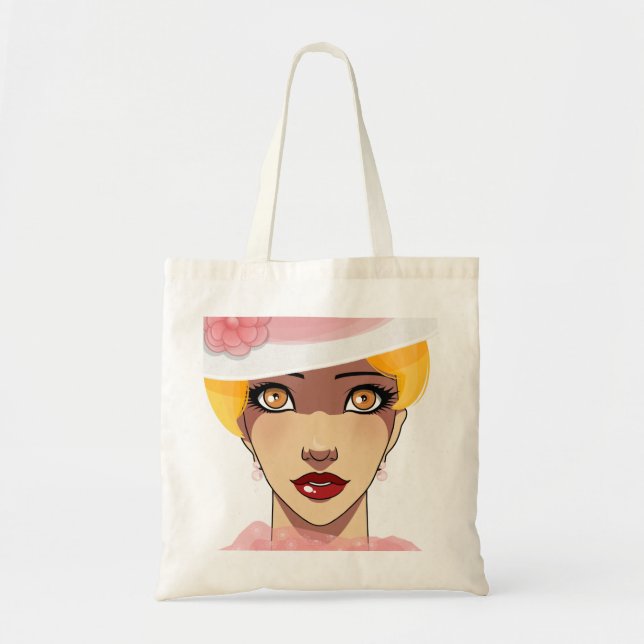 Vintage Flapper Woman  Tote Bag (Front)