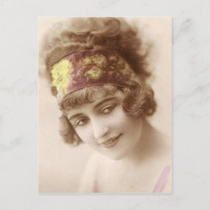 vintage flappers (134) postcard