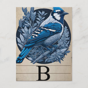 Vintage Flashcard B Bluebird Postcard