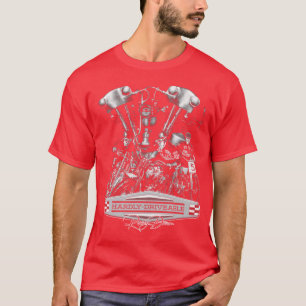 Vintage Flatrack Racing Motorcycle Art funny T-Shirt