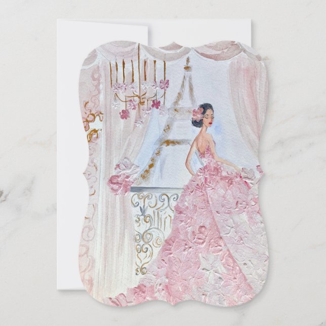 Vintage Fleur Bella Rose 1 Card  (Front)