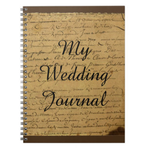 Vintage Fleur De Lis Love Letter Wedding Journal