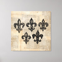 Vintage Fleur de Lis Symbols Fleur-de-lis Art