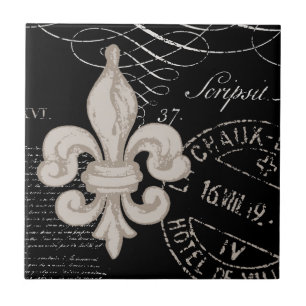 Vintage Fleur de Lis...tile Tile