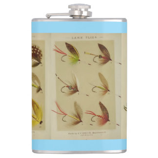 "Vintage Flies Fisherman" Hip Flask