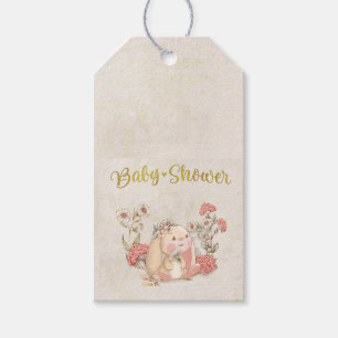 Vintage Floppy Bunny Floral Customisable Gift Tags