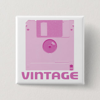 Vintage Floppy Pink Button