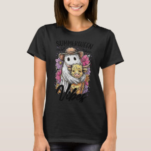 Vintage Flora Ghost Cow Pumskin Shirt Summerween V