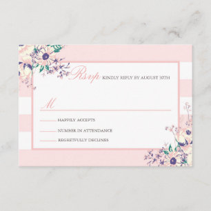 Vintage Flora RSVP Cards