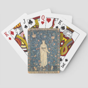Vintage Flora Tapestry by William Morris Playing Cards