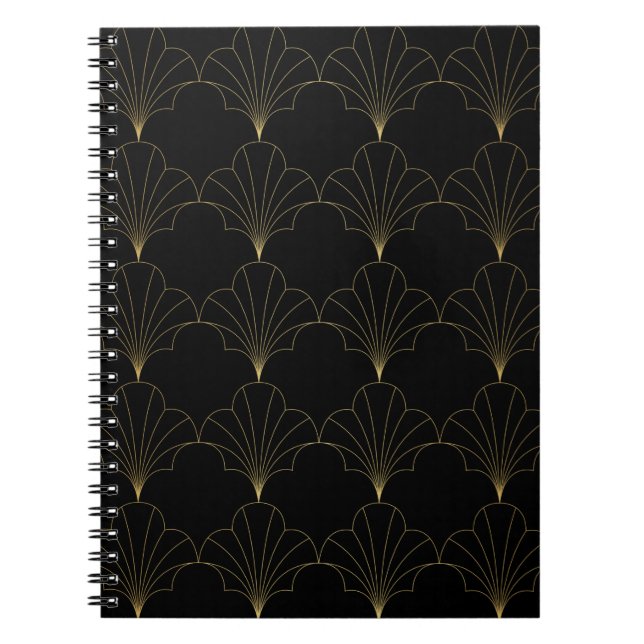 vintage floral abstract seamless pattern. Geometri Notebook (Front)