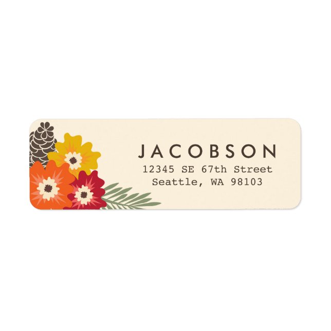 Vintage Floral Address Labels (Front)