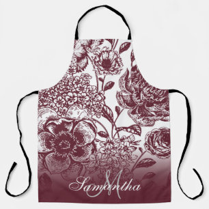 Vintage Floral Apron