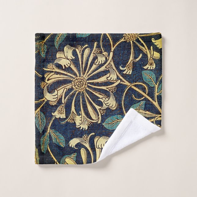 Vintage Floral Art - Elegant Honeysuckle Wash Cloth (Wash Cloth)